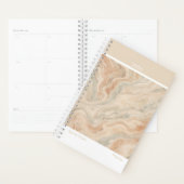 Earth Tone Marble Modern Small Planner (Display)