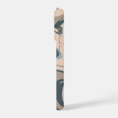 'Earth Tone Marble Swirl' iPhone 15 Pro Hoesje (Linkerkant)