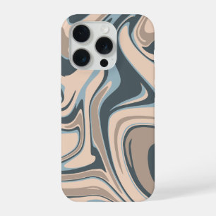 'Earth Tone Marble Swirl' iPhone 15 Pro Hoesje