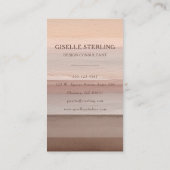 Earth Tone Modern Boho Visitekaartje (Achterkant)