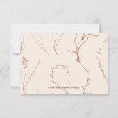 Earth Tone Modern Simple Arch QR code bruiloft RSVP Kaartje (Achterkant)