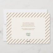 Earth Tone Modern Typography Small Business Logo Feestdagenkaart (Achterkant)