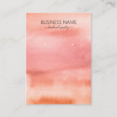 Earth Tone Pink Oranje Waterverf Veroorbaar beelds Visitekaartje (Voorkant)