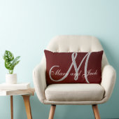 Earth Tone Red 3d Monogram Kussen (Stoel)