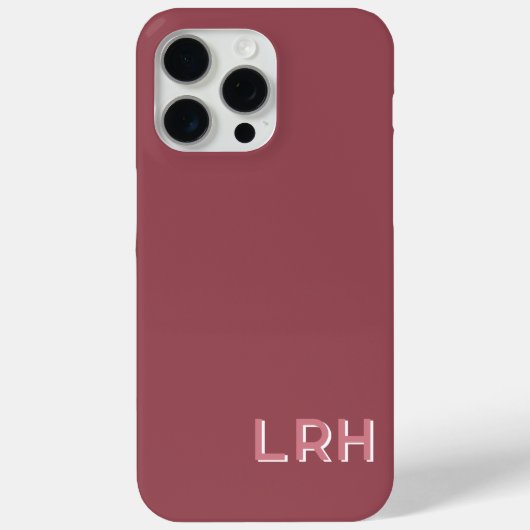 Earth Tone Red Rocks Shadow Monogram Hoesje (Achterkant)