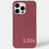 Earth Tone Red Rocks Shadow Monogram Phone Case (Achterkant)