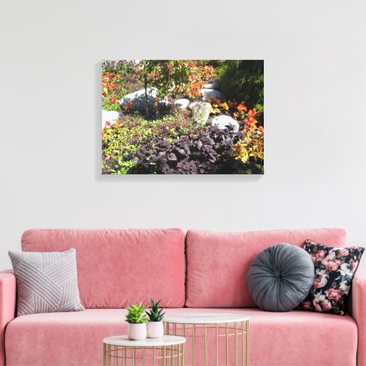 Earth Tone Rock Garden Canvas Afdruk (Insitu (Woonkamer))