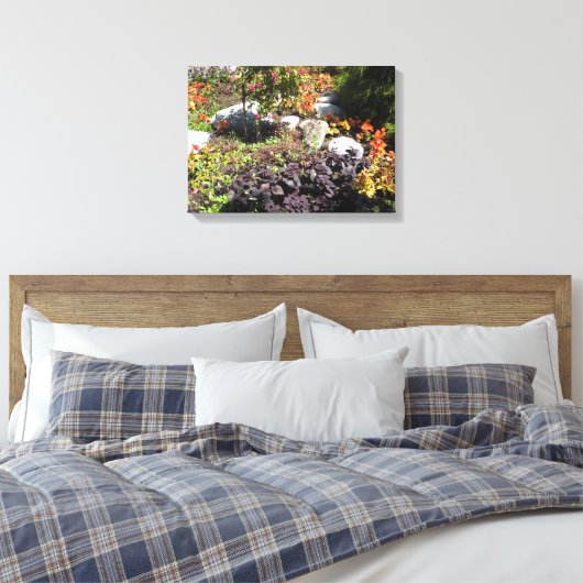 Earth Tone Rock Garden Canvas Afdruk (Insitu (Slaapkamer))