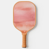 Earth Tone Roze Sinaasappel Waterverf Monogram Pickleball Paddle (Achterkant)