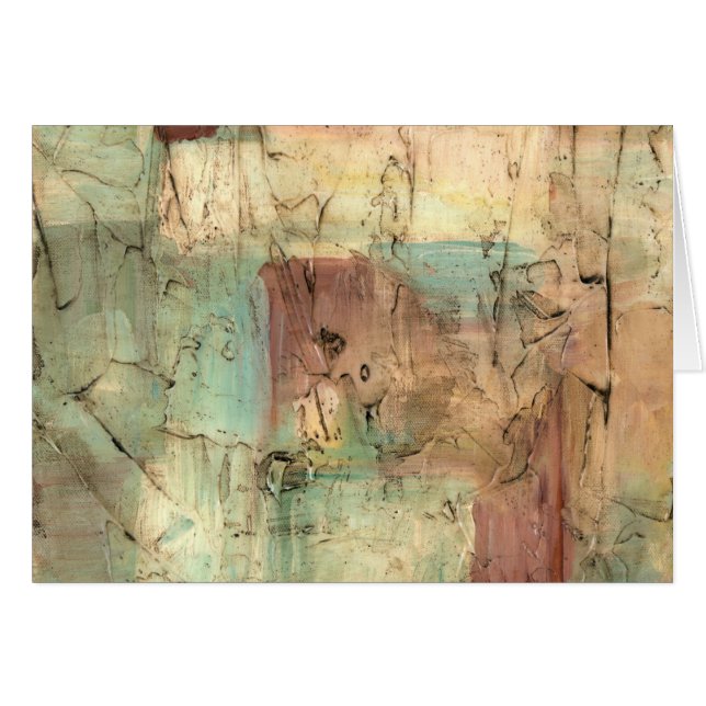 Earth Tone-schildering met gekraakt oppervlak (Voorkant Horizontaal)