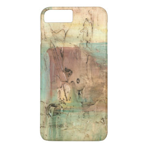 Earth Tone-schildering met gekraakt oppervlak iPhone 8/7 Plus Hoesje