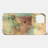 Earth Tone-schildering met gekraakt oppervlak Case-Mate iPhone Case (Achterkant (horizontaal))