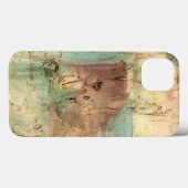 Earth Tone-schildering met gekraakt oppervlak Case-Mate iPhone Case (Achterkant (horizontaal))