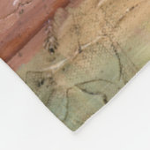 Earth Tone-schildering met gekraakt oppervlak Fleece Deken (Hoek)