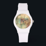 Earth Tone-schildering met gekraakt oppervlak Horloge<br><div class="desc">Dit verbeeldingswerk van Ethan Harper gebruikt aardtinten en woeste borstelslagen om de illusie van een gekraakt oppervlak te creëer. De dikke verf is zwaar gelaagd,  die de kleuren helpen samen mengen. Pak vandaag nog uw handen op deze afdruk!</div>