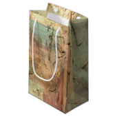 Earth Tone-schildering met gekraakt oppervlak Klein Cadeauzakje (Voorkant Gekanteld)