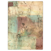 Earth Tone-schildering met gekraakt oppervlak Klembord (Achterkant)