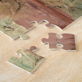 Earth Tone-schildering met gekraakt oppervlak Legpuzzel (Zijkant)