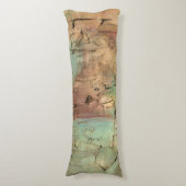 Earth Tone-schildering met gekraakt oppervlak Lichaamskussen (Voorkant Verticaal)