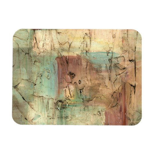 Earth Tone-schildering met gekraakt oppervlak Magneet (Horizontaal)