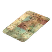 Earth Tone-schildering met gekraakt oppervlak Magneet (Linkerzijde)