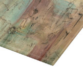 Earth Tone-schildering met gekraakt oppervlak Snijplank (Hoek)