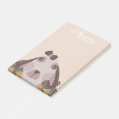 Earth Tone Spring Bunny Easter Egg Post-it® Notes (Schuin)