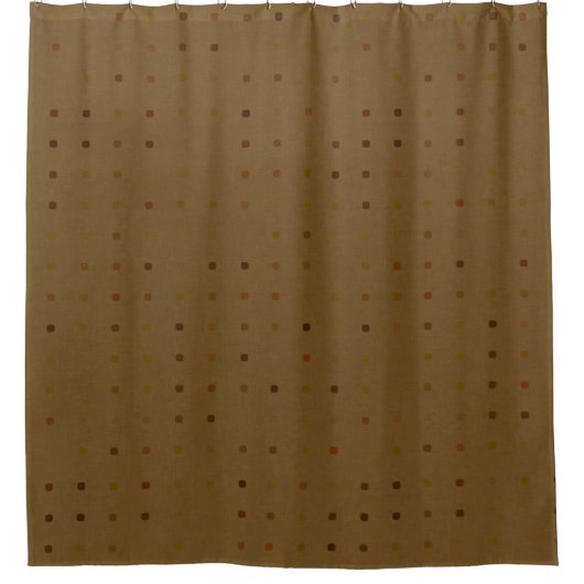 Earth Tone Stippen Brown Shower Curtain Douchegordijn (Voorkant)