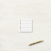 Earth Tone Stippen Elegant & Stijlvol Stationery Post-it® Notes (Op bureau)