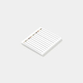 Earth Tone Stippen Elegant & Stijlvol Stationery Post-it® Notes (Schuin)