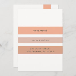 Earth Tone Stripes Change of Address Moving