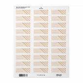 Earth Tone Stripes | Minimale terugzendadres Boho Etiket (Full Sheet)