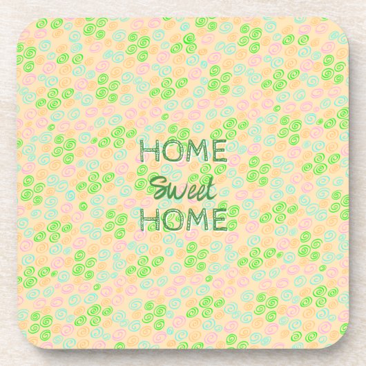 Earth Tone Swirl Pattern Bier Onderzetter (Voorkant)