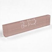 Earth Tone Terracotta Sketting Cursive Script Naambordje