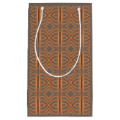 Earth Tone Tribal Ribbon Abstract Pattern Art Klein Cadeauzakje (Voorkant)