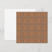 Earth Tone Tribal Ribbon Abstract Pattern Art Notitiekaartje (Voorkant / Achterkant)