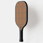 Earth Tone Tribal Ribbon Abstract Pattern Art Pickleball Paddle (Links)
