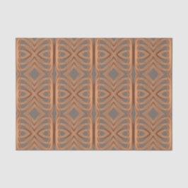 Earth Tone Tribal Ribbon Abstract Pattern Art Tissuepapier