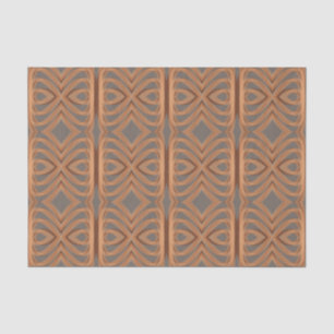 Earth Tone Tribal Ribbon Abstract Pattern Art Tissuepapier