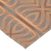 Earth Tone Tribal Ribbons Abstracte Pattern Art Tafelkleed (Gekanteld)
