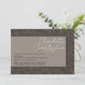 Earth Tone verlaat verlovingsfeest Kaart (Staand voorkant)