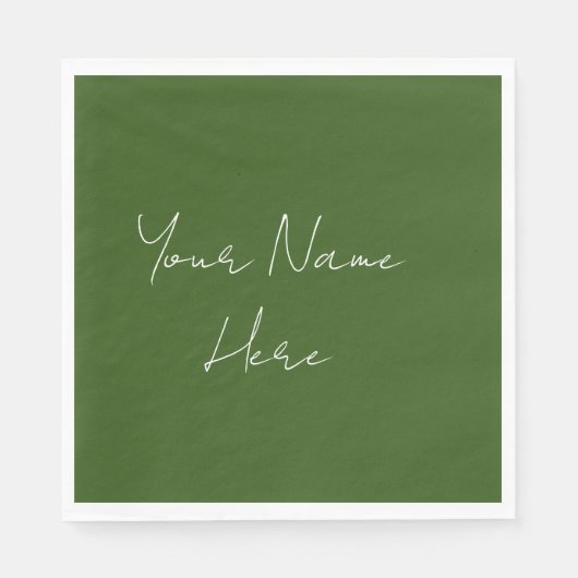 Earth Tone Wedding Event Reception Napkins Servet (Voorkant)