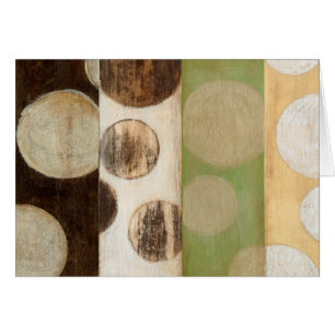 Earth Tone Wood Panel Painting with Circles