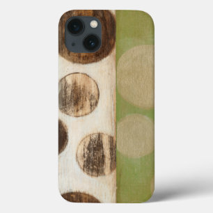 Earth Tone Wood Panel Painting with Circles Case-Mate iPhone Case