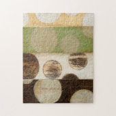 Earth Tone Wood Panel Painting with Circles Legpuzzel (Verticaal)