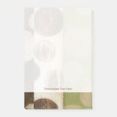 Earth Tone Wood Panel Painting with Circles Post-it® Notes (Voorkant)
