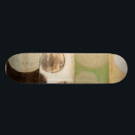 Earth Tone Wood Panel Painting with Circles Skateboard<br><div class="desc">Dit schilderij, creëer door Norman Wyatt, Jr., werd gemaakt met behulp van het Franse proces Giclee om inktdruppels op een canvas te spuiten. Verlies het verlies in de concentrische cirkels, het mengen van de kleuren van de aardtoon over het schilderij, of de blik van het houtpaneel van het stuk. Een...</div>