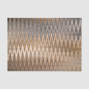 Earth Tone Zigzag Wavy Pattern Tissuepapier