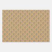 Earth-toned Coltsfoot Spring Flower Wrapping Paper (Voorkant)