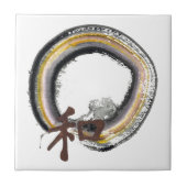 Earth toned Enso - Harmonie Tegeltje (Voorkant)